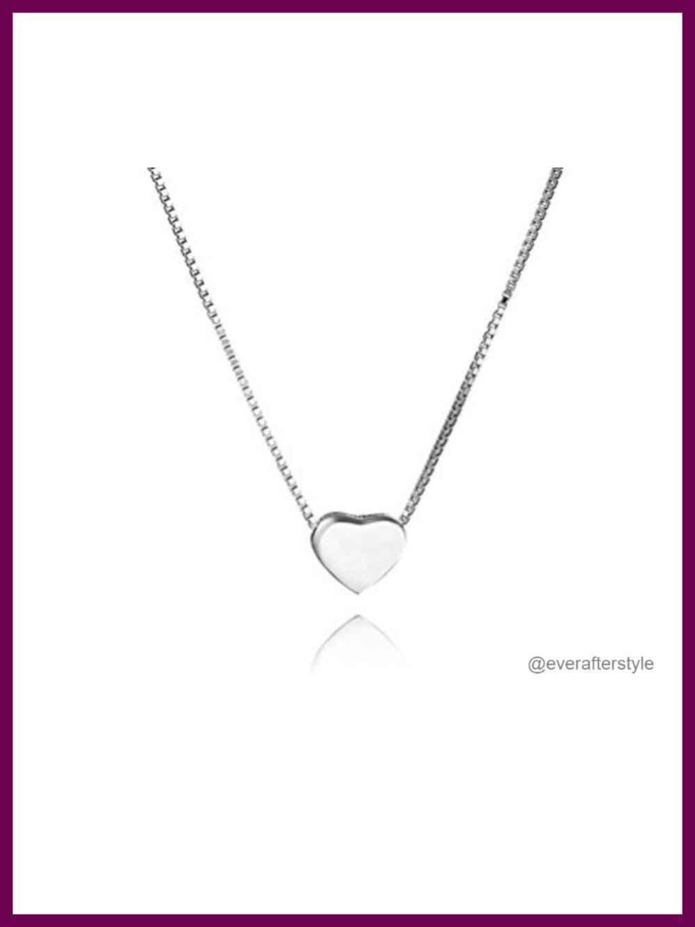 Genuine 925 Sterling Silver Tiny Love Heart Pendant Necklace Simple Sweet Choker